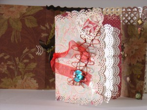 Contemporary Folksy- using wire, buttons, cut paper work- Click on image to enlarge