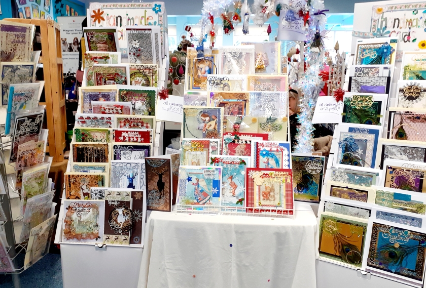 View of Handmade Card Exhibit Christmas 2019